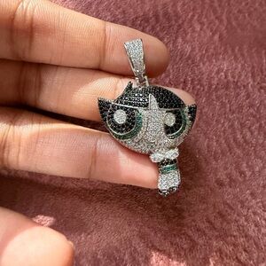 Black and Silver Cartoon Character Pendant